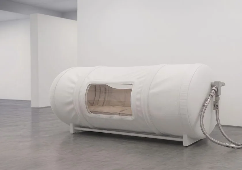 Soft-shell inflatable hyperbaric bag